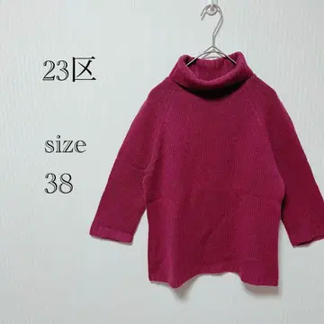 23구 터틀넥 니트 사이즈 38 캐시미어 울 오피스 캐주얼