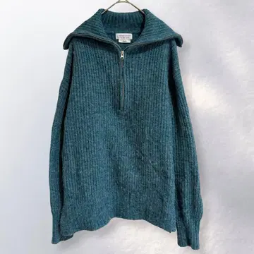 차오패닉 티피 믹스 하프 지퍼 니트 스웨터 심플 [ c48