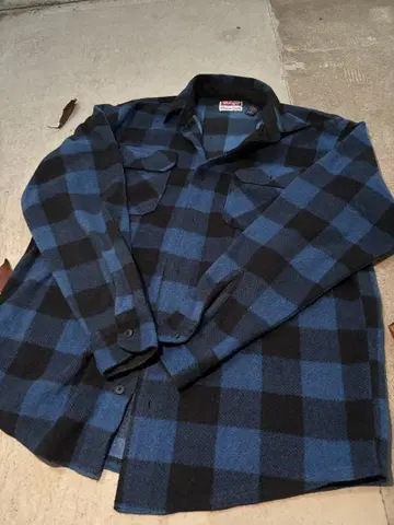 90s Wrangler 플란넬 셔츠 버팔로 체크