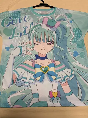 원더풀 프리큐어! 풀 그래픽 T셔츠 큐어 리리안