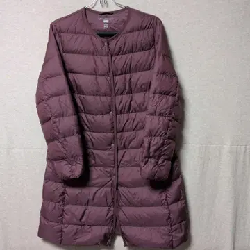 유니클로 울트라 라이트 다운 코트 XL 사이즈 수납 가방 포함 팥색