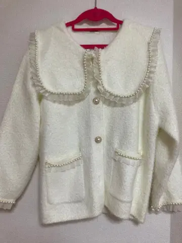 파라비온 세일러 카라 펄 가디건