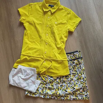 캘러웨이 골프웨어 세트 반팔 미니 스커트