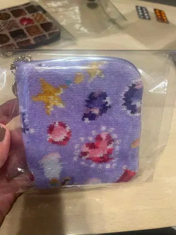 feiler 보석 보라색 L자 파우치