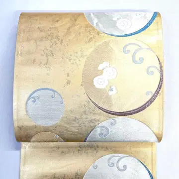 후쿠로 오비 금실 은실 매화 파도 달 보름달 기모노 오비 042k d