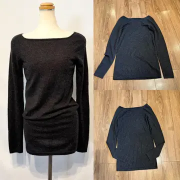 띠어리 캐시미어 니트 긴팔 풀오버 차콜