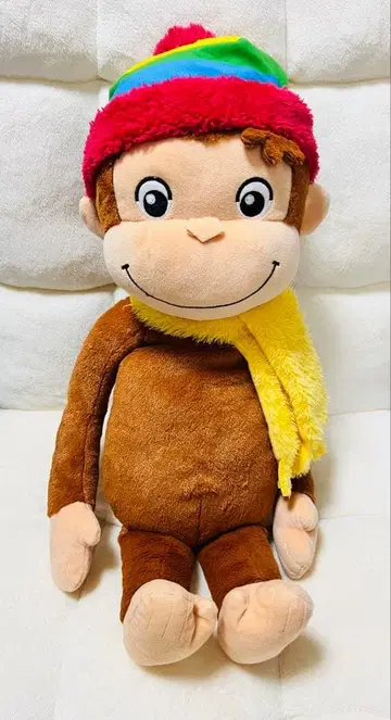 호기심 많은 조지 LL 봉제 인형 WINTER 조지 봉제 인형 크리스마스