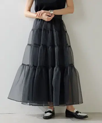 택 포함 미사용 새상품 오간자 볼륨 스커트