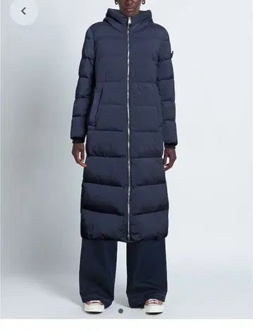 ADD 네이비 퍼퍼 자켓 롱 코트