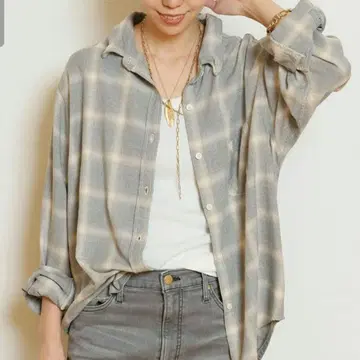 REMI RELIEF 레미 레리프 RAYON 체크 셔츠