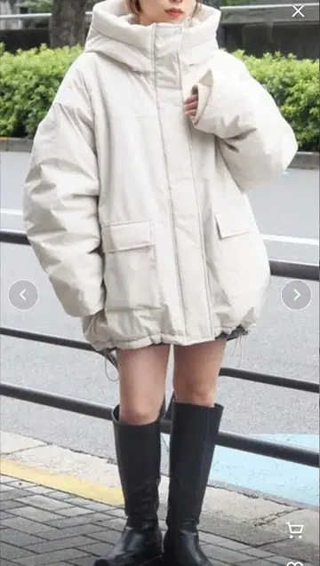 tiptop 충전솜 몬스터 후드 블루종