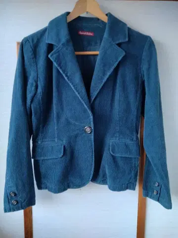 코듀로이 테일러드 자켓 파랑