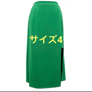 푸뉴즈 슬릿 롱 스커트 그린 사이즈 4