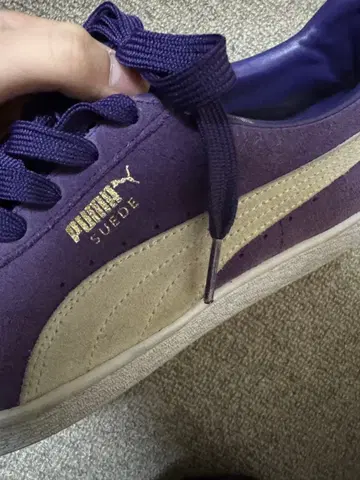 PUMA 스웨이드 보라색 스니커즈