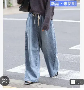 JOURNAL STANDARD 이지 데님 와이드 팬츠 36