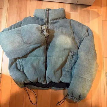 데님 조 다운 자켓