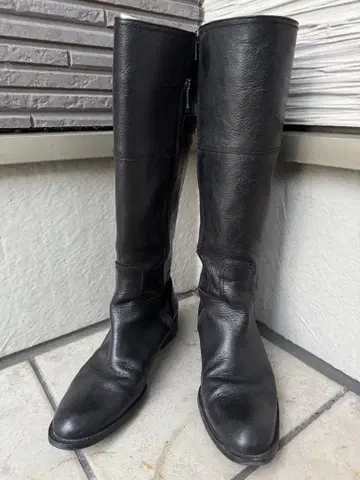 새상품급 BARCLAY (버클레이) 롱 부츠 블랙 24cm