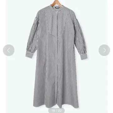 Lugnoncure 요크 절개 셔츠 원피스