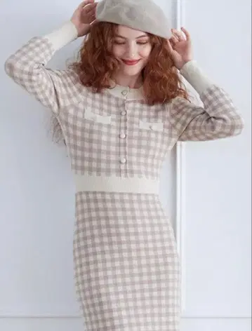 DEICY 깅엄 체크 원피스