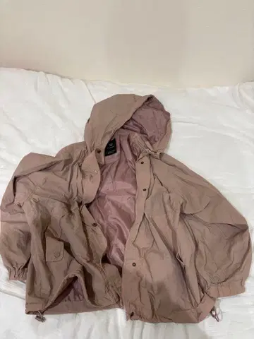 나일론 베이지 마운틴 후드티