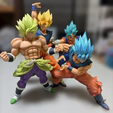드래곤볼 피규어 세트 4체 세트 초사이어인 블루 브로리