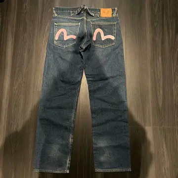 EVISU 핑크 갈매기 데님