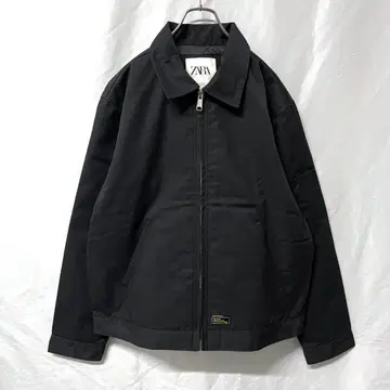 ZARA 자라 충전솜 워크 자켓 XL 블랙