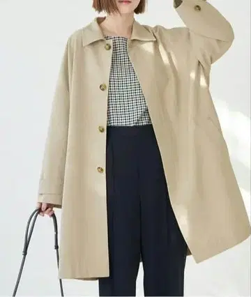 로페피크닉 UV컷 스프링 코트 베이지