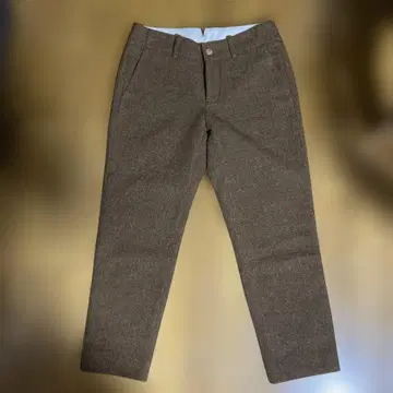 울 100% 브라운 슬랙스