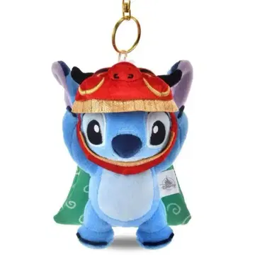 디즈니 스토어 스티치 봉제 인형 키링 사자춤 1