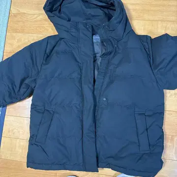 무인양품 블랙 다운 자켓 L 사이즈