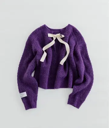 [ WILLIAM B.ELIOTT ] 백리본 니트 풀오버