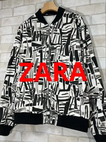 [ ZARA ] 자라 올 패턴 블루종 아우터 자켓