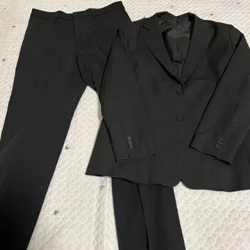 블랙 팬츠 수트 XL 사이즈