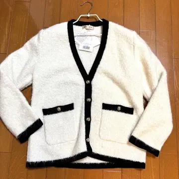 미사용 택 포함 Apuweiser-riche 키라키라 루프 트위드 자켓