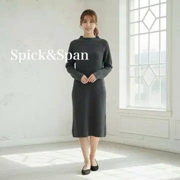 Spick&Span 스픽 앤 스팬 긴팔 리브 니트 원피스