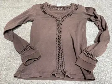 넘버나인 넘버나인 뜨개질 롱T셔츠 조지기