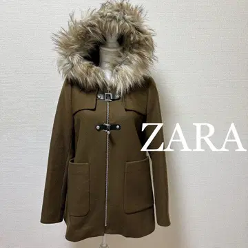 ZARA WOMAN 울 코트 카키 브라운