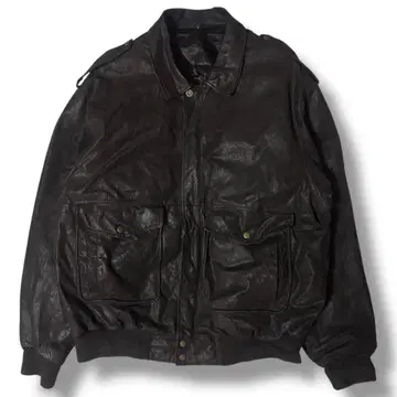 80s 90s 유로 가죽 자켓 A-2 type 돈피 구제 의류 플라이트