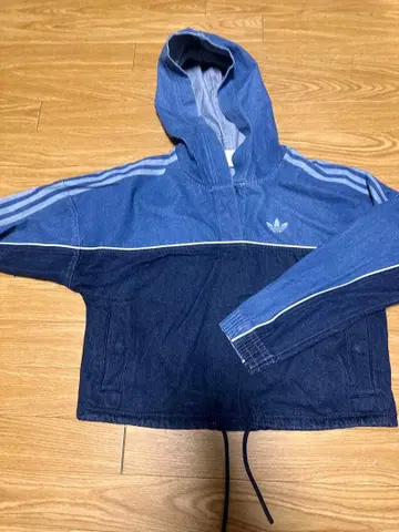 adidas 후드 부착 후드티 2xs 파랑/네이비