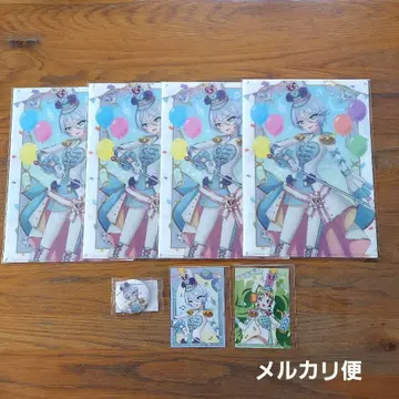 프리파라 마루쿠지 히비키 파루루 혜택/캔뱃지/파일 세트