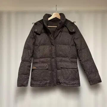 LACOSTE 후드 부착 다운 자켓 40