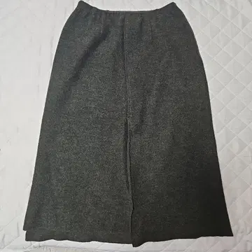 [ CEST CHICA ] 울 플레어 롱 스커트 그린 빅 사이즈 44