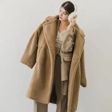 rectangle 테디베어 코트