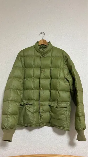 Eddie Bauer 다운 자켓 M 올리브 그린 70s 블랙 택