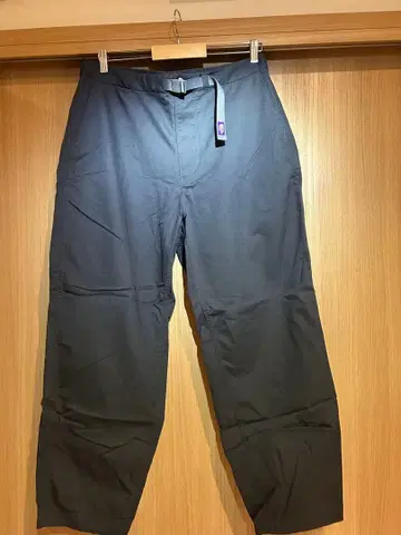 THE NORTH FACE 그레이 와이드 팬츠 보라색 택