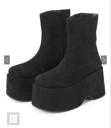 스웨이드 통굽 부츠 [zr1140] 23.5cm