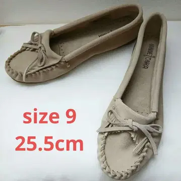 레어 사이즈 9 MINNETONKA 베이지 여성용 모카신