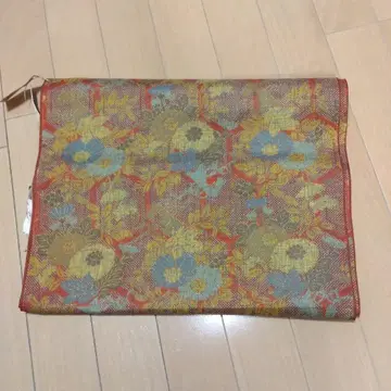 순수 실크 본고장 (염색) 오시마 명주 꽃무늬 옷감