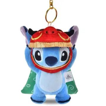 디즈니 스토어 스티치 봉제 인형 키링 사자춤 2